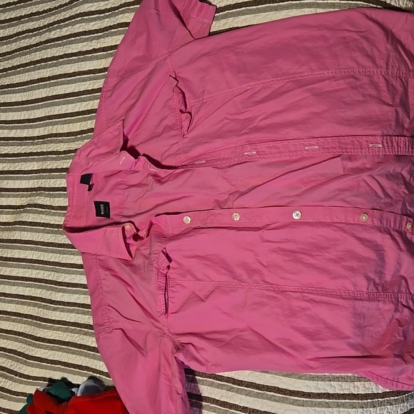 Hugo Boss Shirt Size M Short Sleeve - Picture 1 of 2